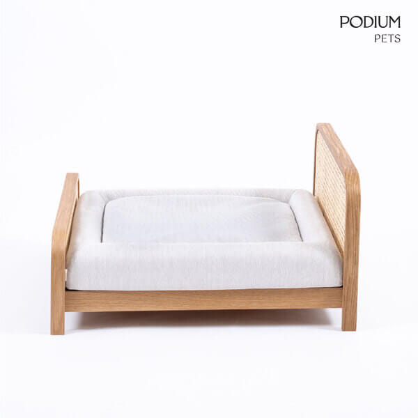 ที่นอนสัตว์เลี้ยง PODIUM PETS รุ่น CANE PET BED ขนาด 60X65X34 ซม. สีไม้ธรรมชาติ